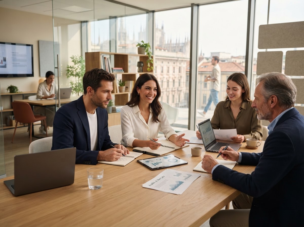Bianco Rendienza - team di analisi dati al lavoro su modelli predittivi finanziari